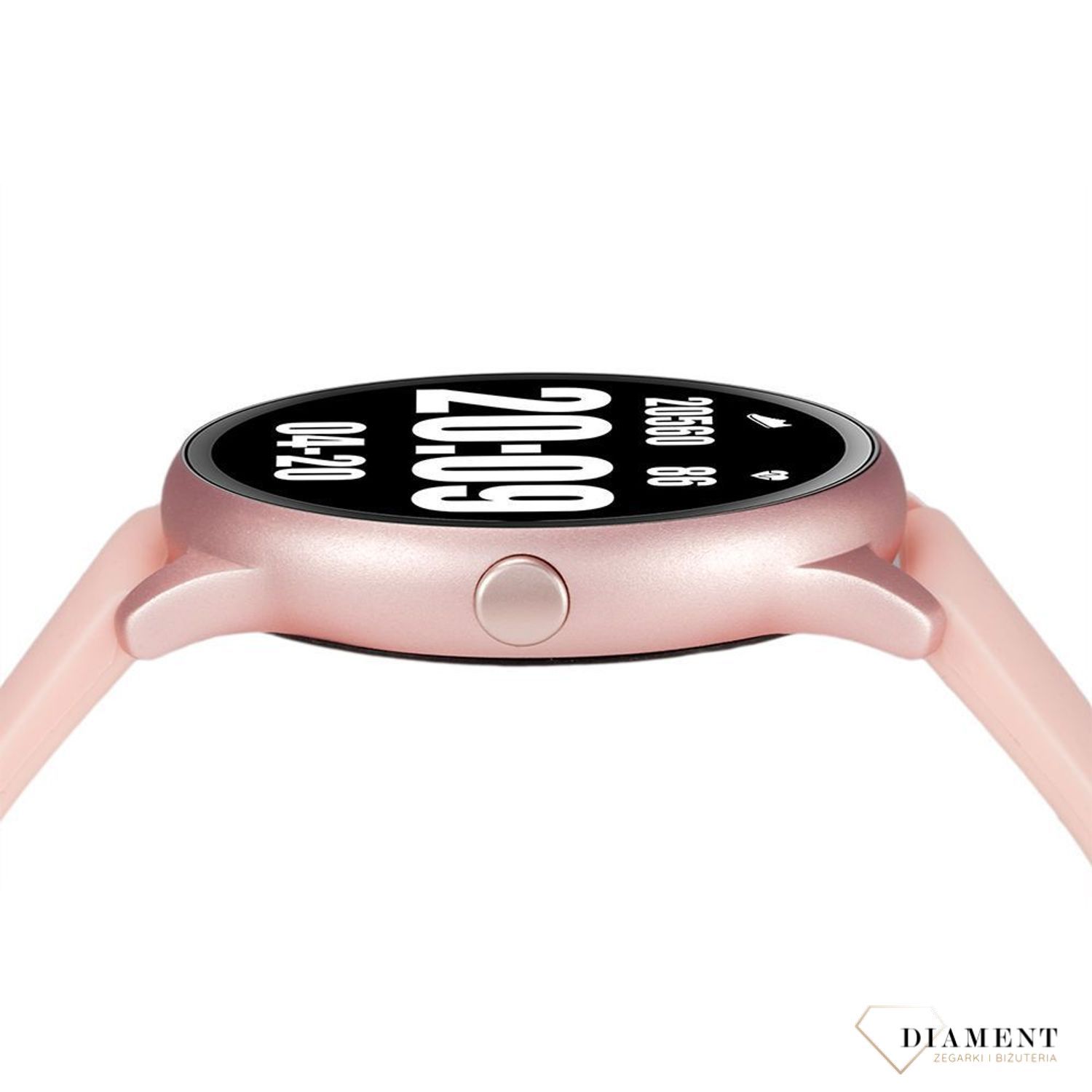 Smartwatch damski na różowym pasku 'Sport na różowo' RNCE61RIBX05AX (2).jpg